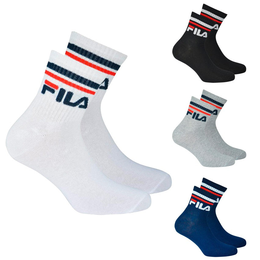 Calze corte sportive unisex 3 PAIA in cotone elasticizzato Fila – F9398