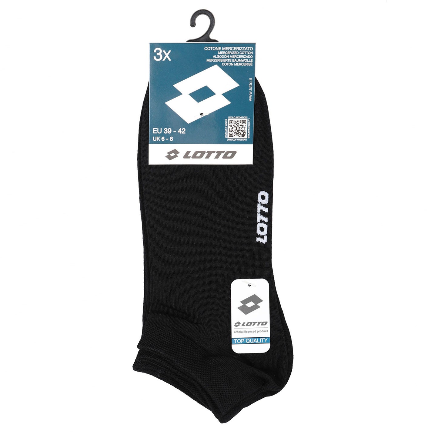 Salvapiede unisex 3 paia in cotone elasticizzato LOTTO – Rafael