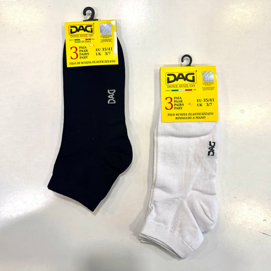 Calzino quarter in filo di scozia 3 PAIA donna DAG - 4005