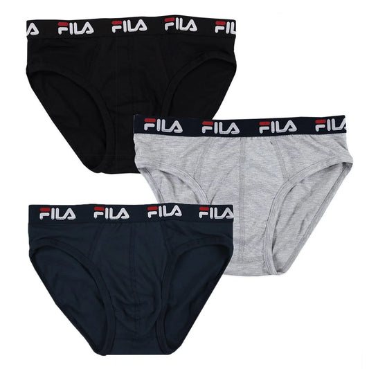 Slip uomo in cotone bielastico 3 Pz FILA - FU5233