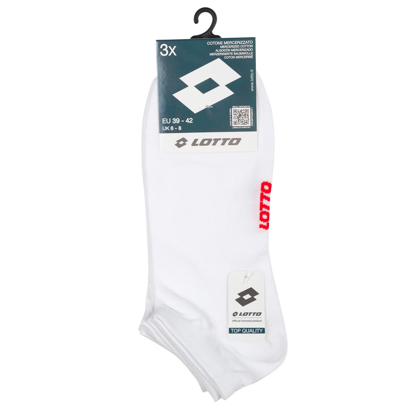 Salvapiede unisex 3 paia in cotone elasticizzato LOTTO – Rafael