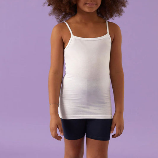 Canotta spalla stretta in cotone elasticizzato JADEA - 282