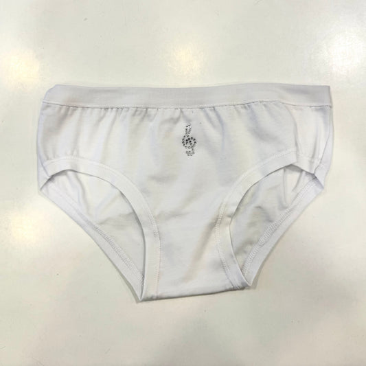 Slip bambina in cotone con strass 3 Pz. MANSUE’ – 40667